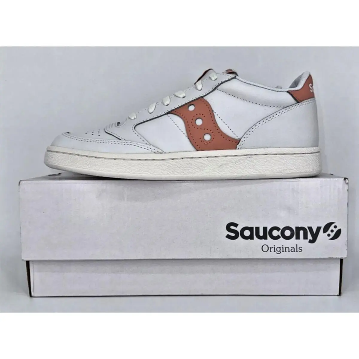 Women`s Sneakers Size 9.5 Saucony Originals Jazz Court White Blush S60759-8