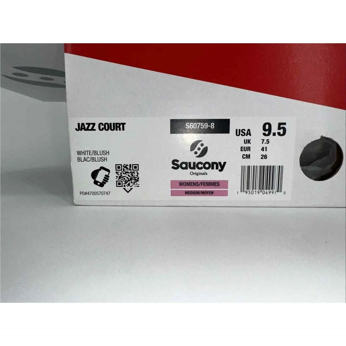 Saucony shoes - Jazz Court - Jazz Court - S60759-8 - Pink (UPC: 195019049970) 8