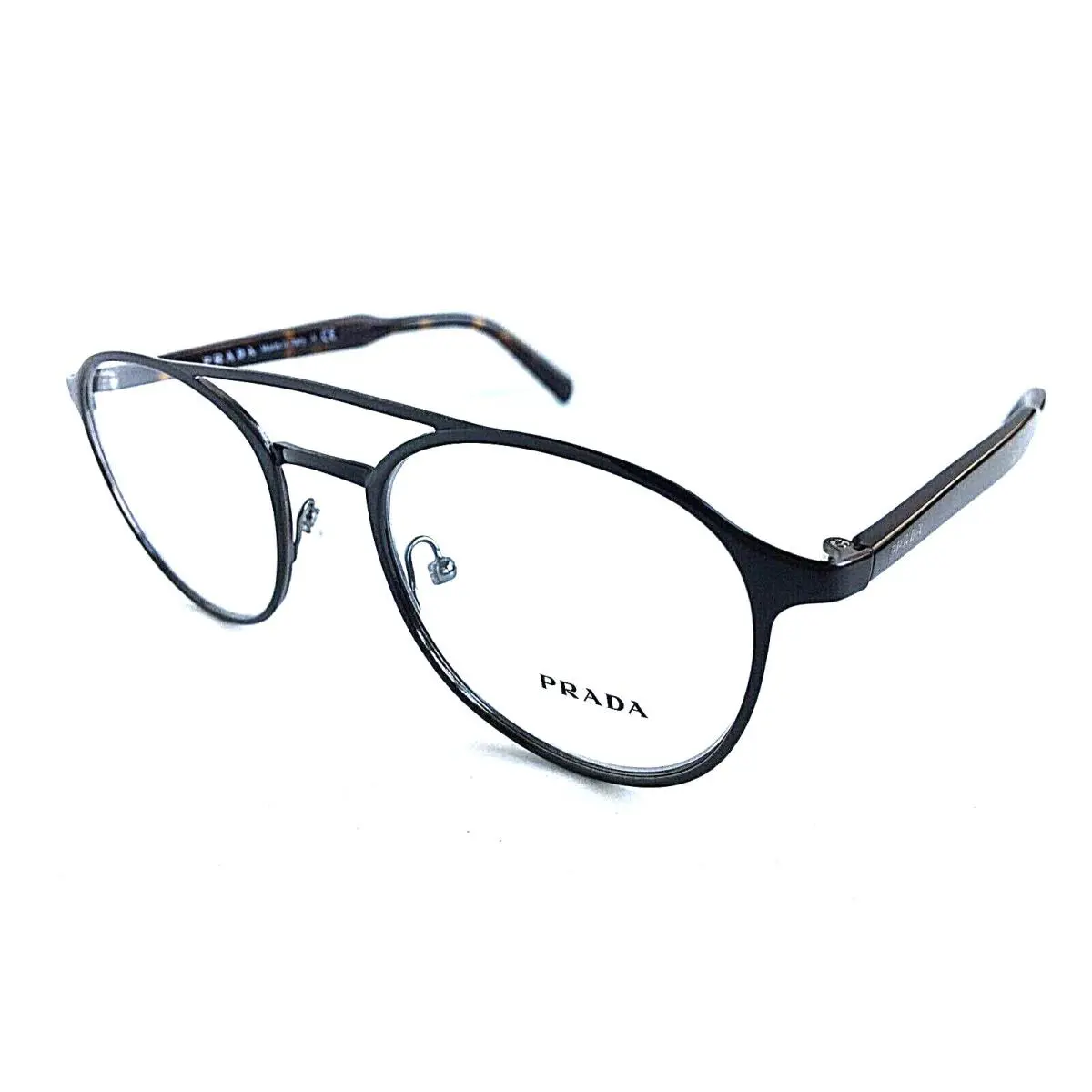 Vpr 60T DHO-1O1 51mm Round Brown Men`s Eyeglasses Frame by Prada