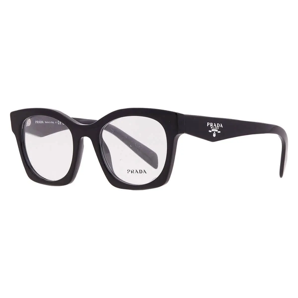 Prada Demo Cat Eye Ladies Eyeglasses PR A05V 16K1O1 50 PR A05V 16K1O1 50