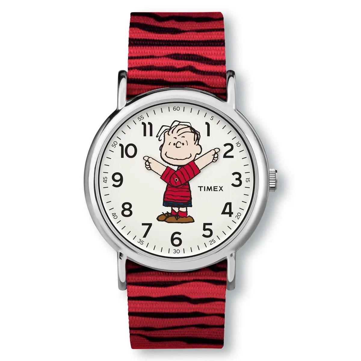 TW2R41200 Weekender x Peanuts Linus Nylon Slip-thru Strap Watch by Timex