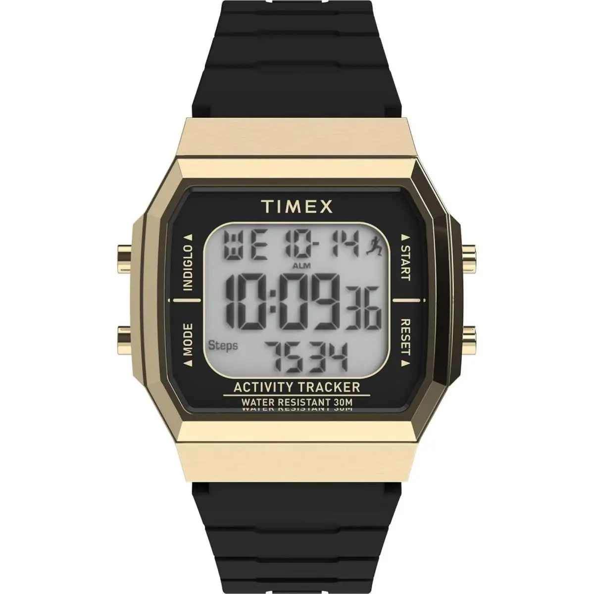 Timex Unisex Watch Activity Tracker Grey Digital Dial Black Strap TW5M609009J