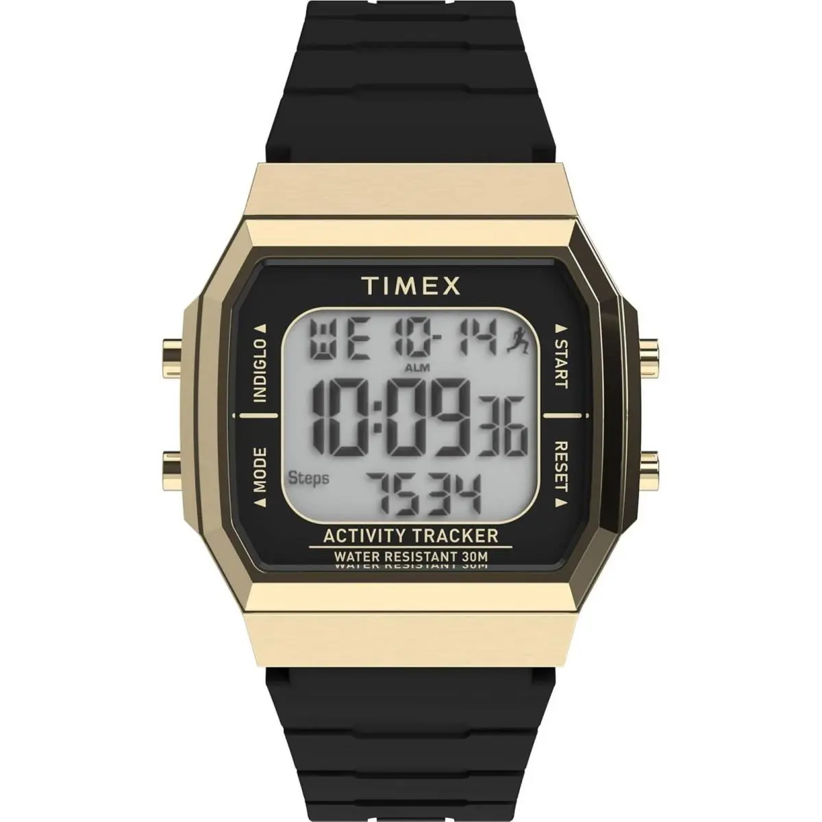 Timex Unisex Watch Activity Tracker Grey Digital Dial Black Strap TW5M609009J