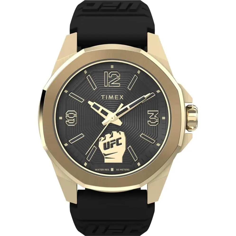 Timex Ufc Prospect 46mm Silicone Mens Watch TW2W73600