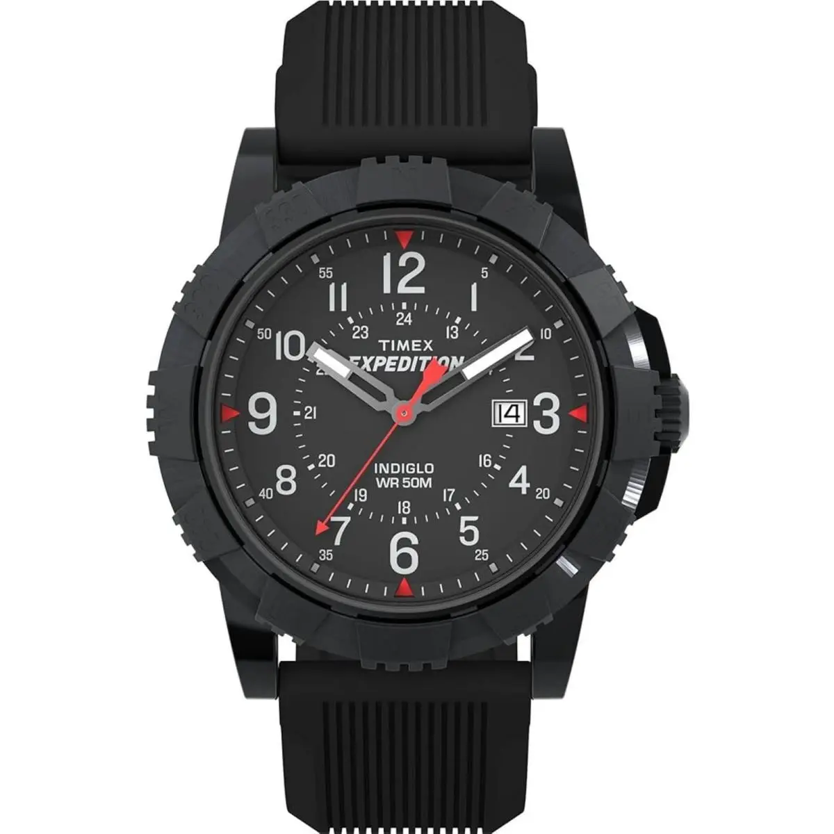 Men`s Watch Expedition North Quartz Black Dial Silicone Strap TW4B32000VQ by Timex