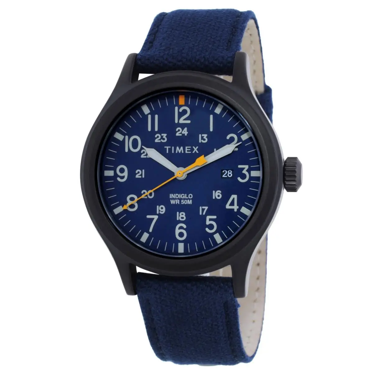 Timex Allied Classic Quartz Blue Dial Men`s Watch TW2R46200 - Dial: Blue, Band: Blue, Bezel: Gunmetal
