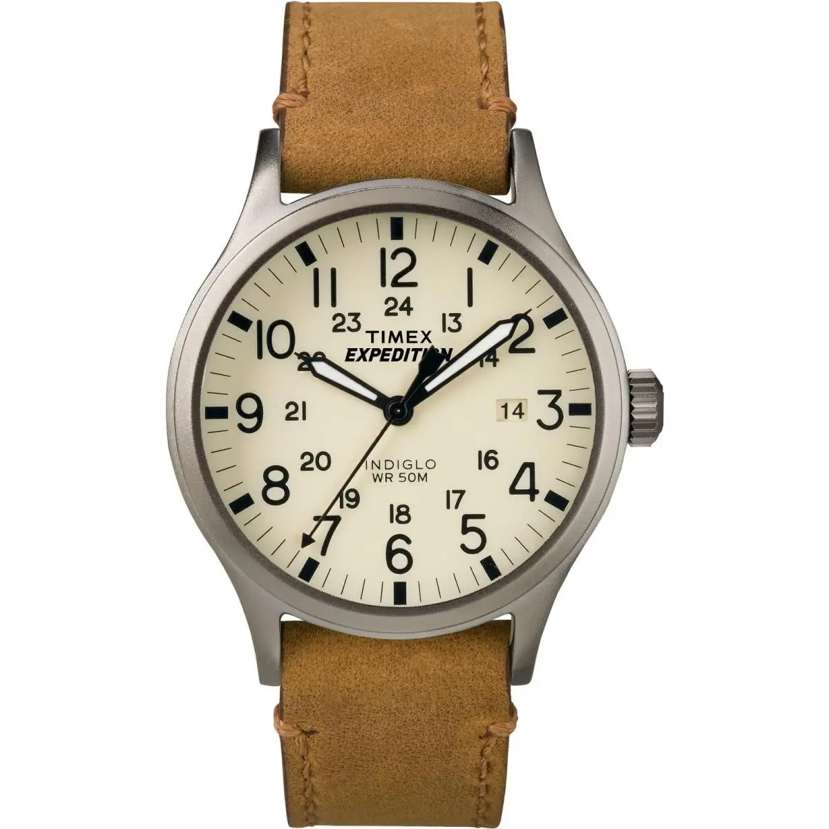 Men`s Expedition Scout 40mm Watch – Gray Case 40 mm Tan/natural/gray by Timex