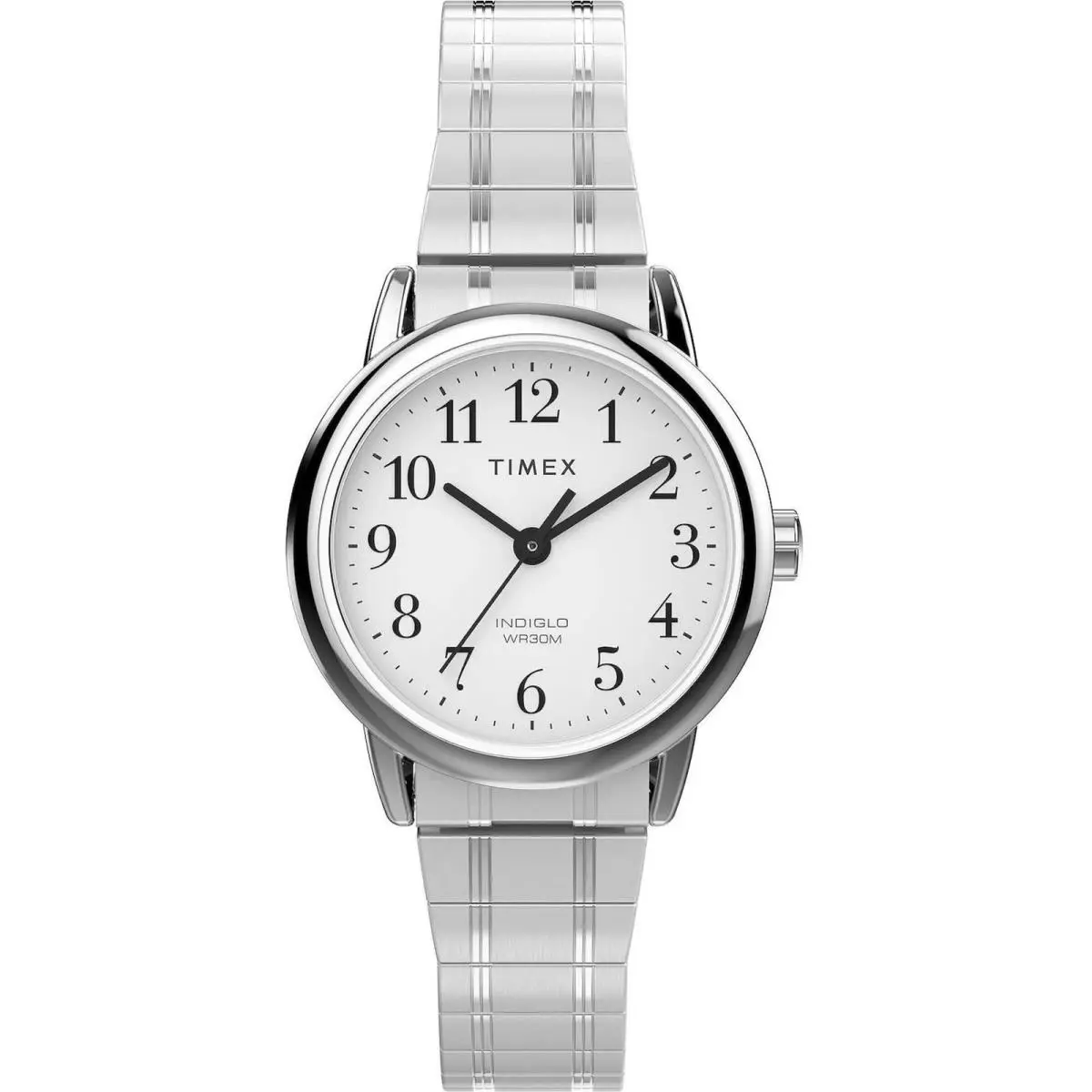 Timex Women`s Watch Easy Reader Quartz White Dial Silver Bracelet TW2W52300JT - Dial: White, Band: Silver