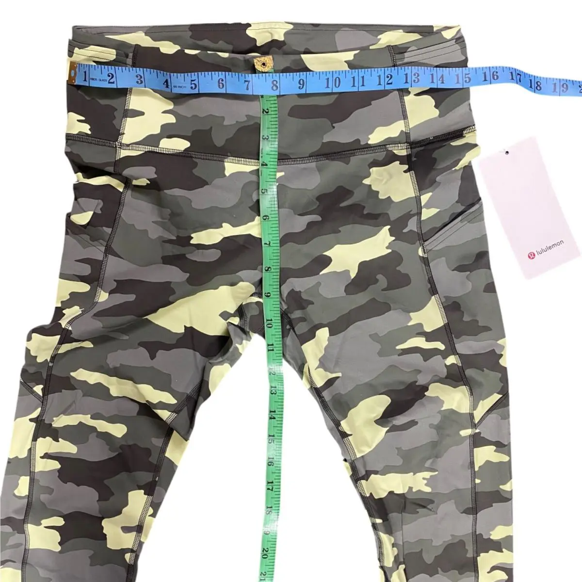 Lululemon clothing - Lululemon Fast and Free High Rise Crop Tight - LW6BCYS/LW5BXRS - Camo Gren Multi 2