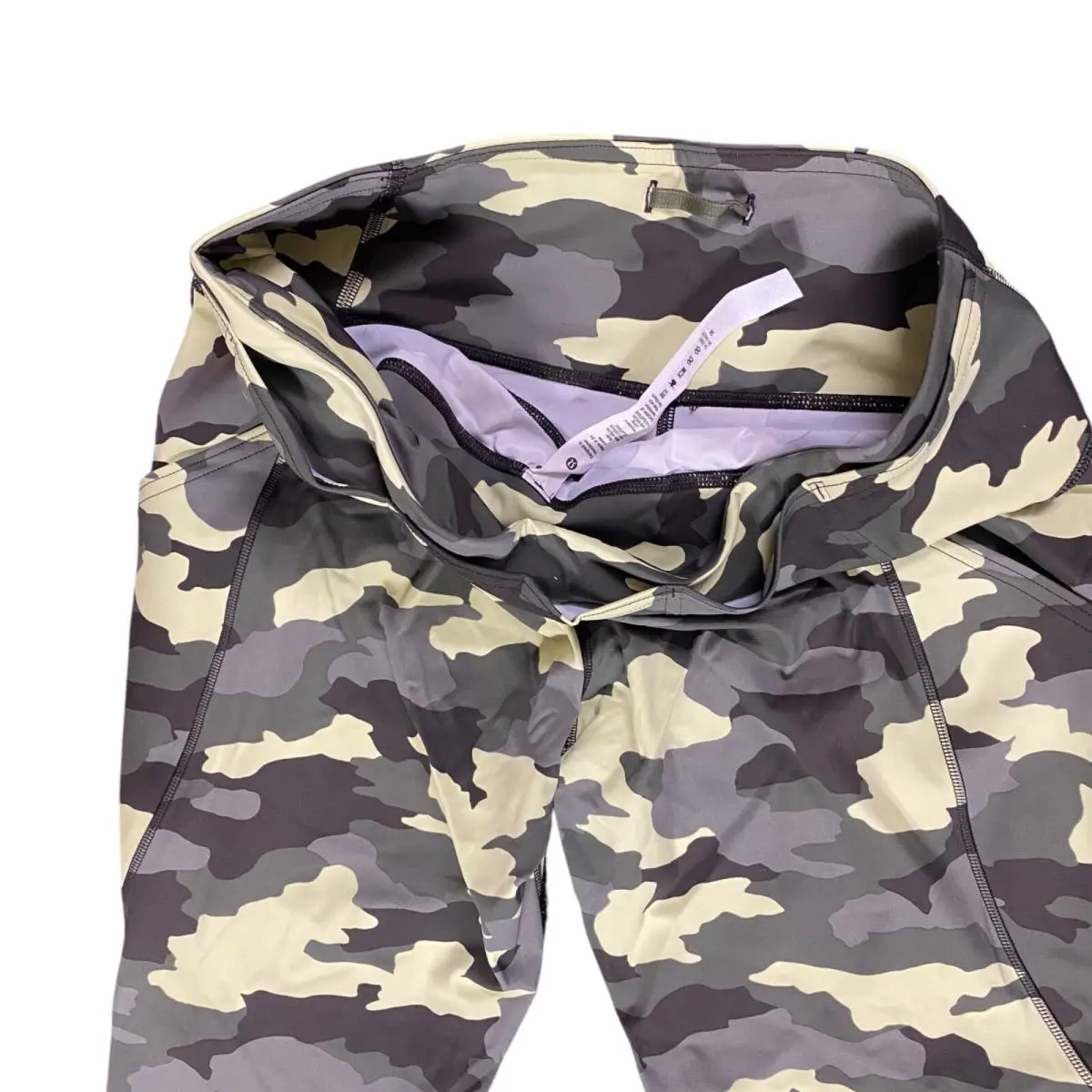 Lululemon clothing - Lululemon Fast and Free High Rise Crop Tight - LW6BCYS/LW5BXRS - Camo Gren Multi 9