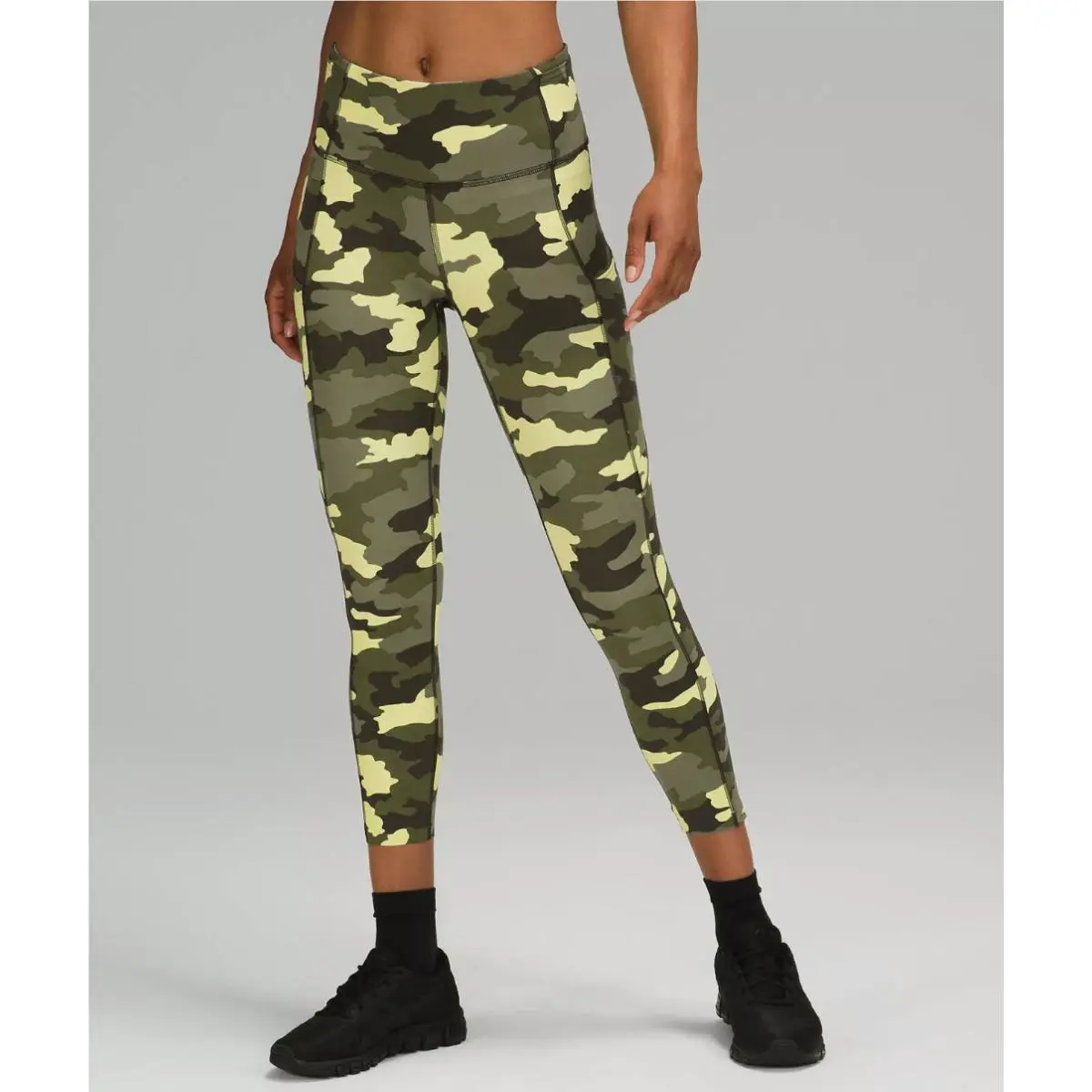 Lululemon clothing - Lululemon Fast and Free High Rise Crop Tight - LW6BCYS/LW5BXRS - Camo Gren Multi 0