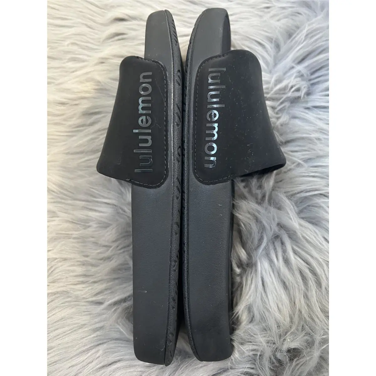 Lululemon shoes - NIB Lululemon Men’s Rest feel Slide Sandals Neoprene Logo 7 Men 9 - Black 0