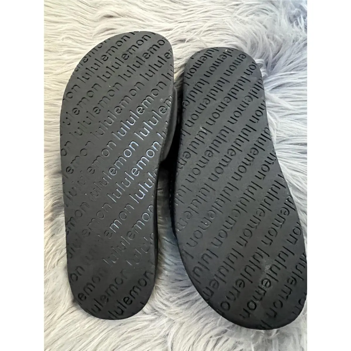 Lululemon shoes - NIB Lululemon Men’s Rest feel Slide Sandals Neoprene Logo 7 Men 9 - Black 2
