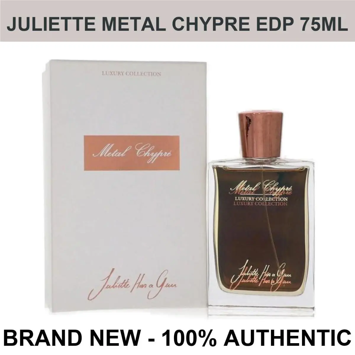 Juliette Has A Gun Metal Chypre Unisex Eau de Parfum Spray 2.5 oz/75ml