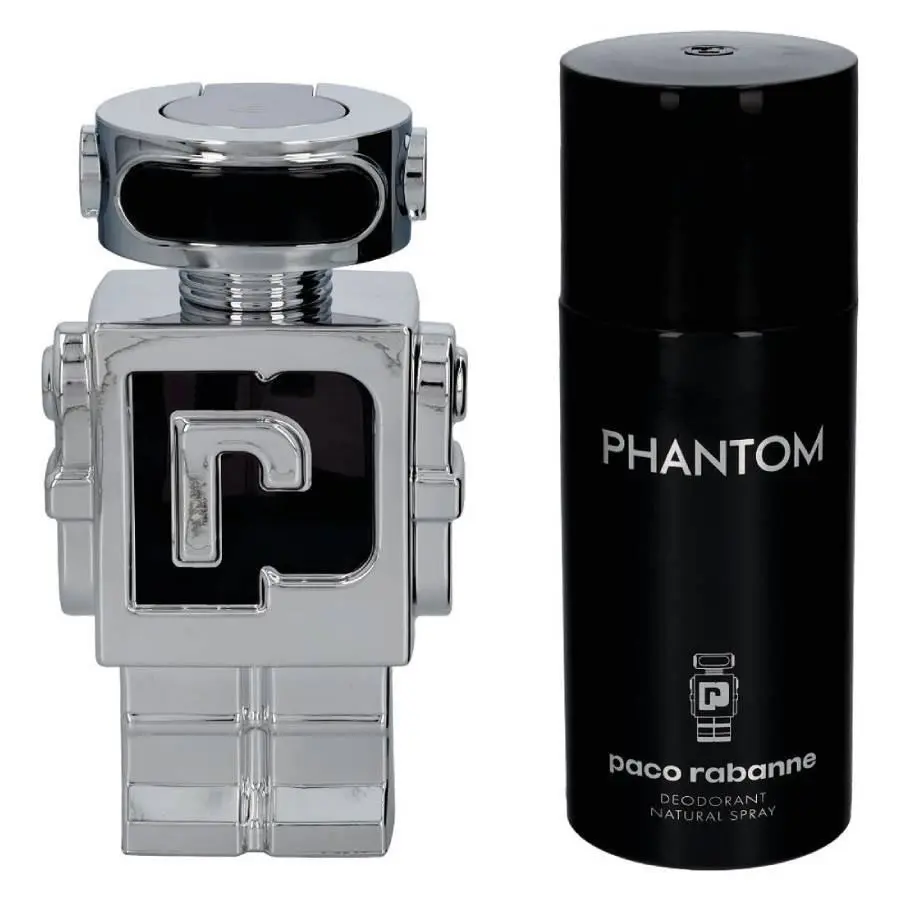 Paco Rabanne Men`s Phantom 2pcs Edt Gift Set Fragrances 3349668608409