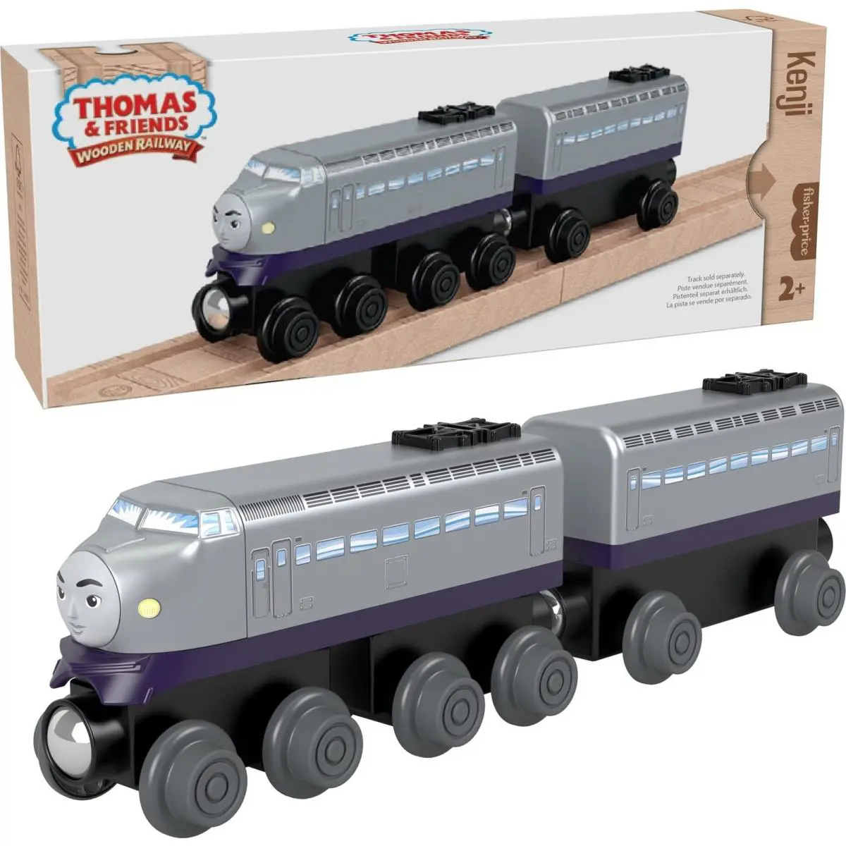 Thomas Friends Kenji Engine Coal Car – Wooden Railway Train For Ages 2+