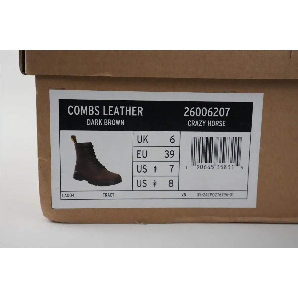 Dr. Martens shoes - DR.MARTENS COMBS - COMBS - Dark Brown 5