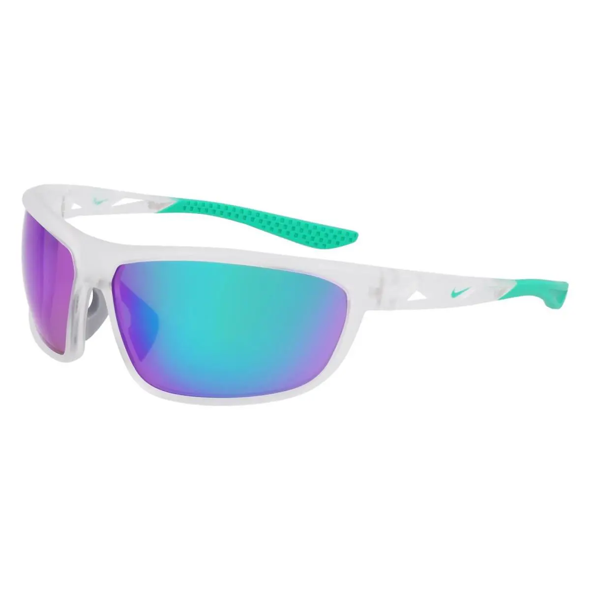 Nike WINDTRACK-RUN-E-902-6814 Sunglasses 68mm - Frame: MATTE CLEAR, Lens: GREEN MIRROR