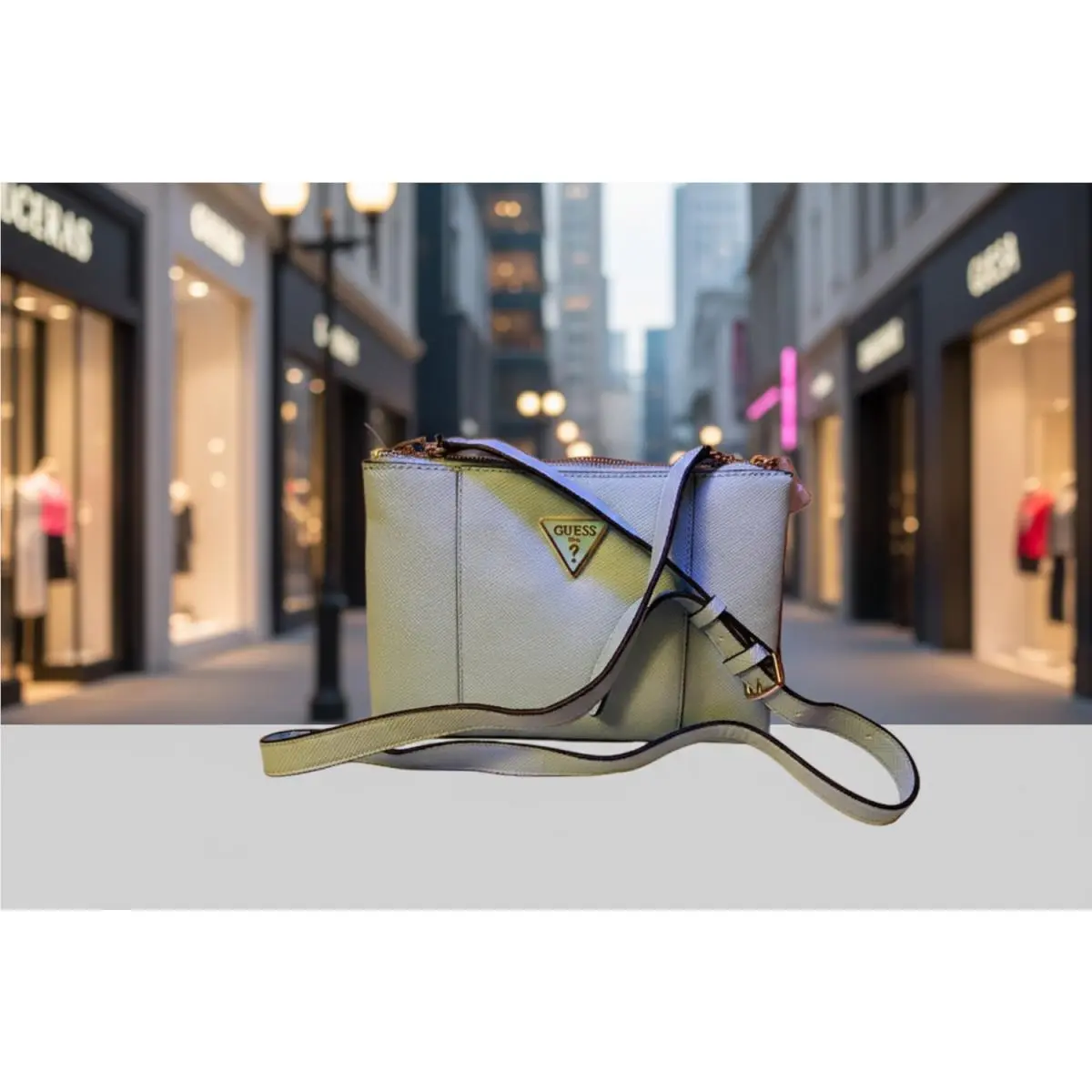 Guess Noelle Double Zip Crossbody Handbag