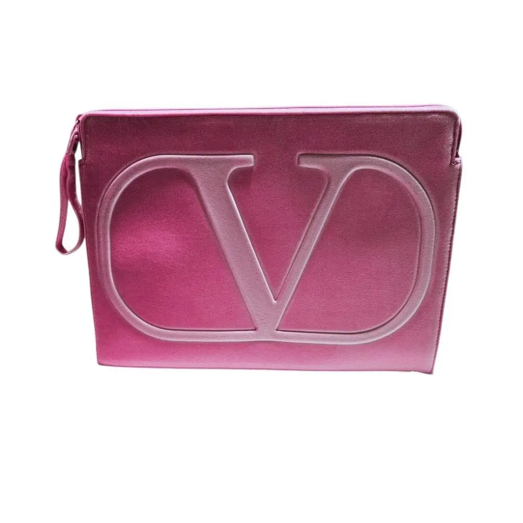 Valentino Garavani Pochette D`ordinateur Rose / Pink Laptop Ipad Computer Pouch