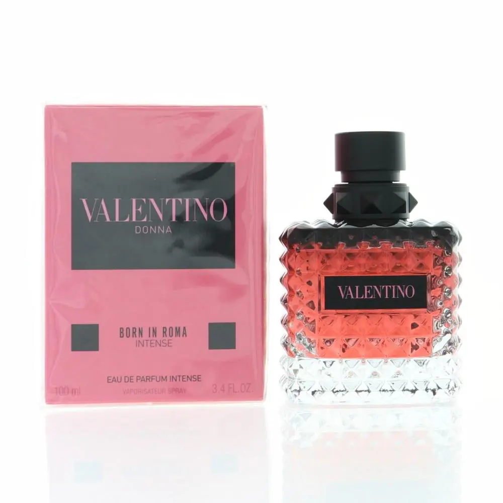 Born In Roma Intense 3.4 Oz Eau De Parfum Intense Spray by Valentino Box For