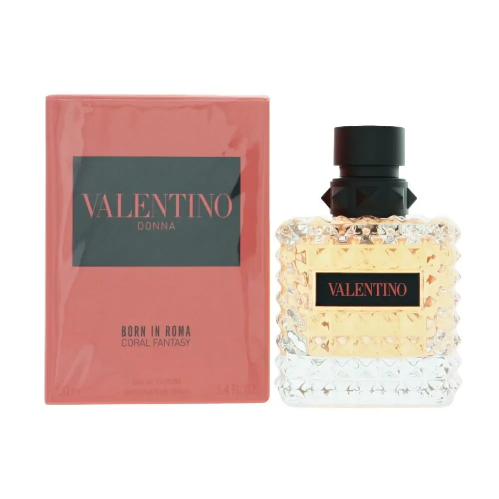 Born In Roma Coral Fantasy 3.4 Oz Eau De Parfum Spray by Valentino Box For Women