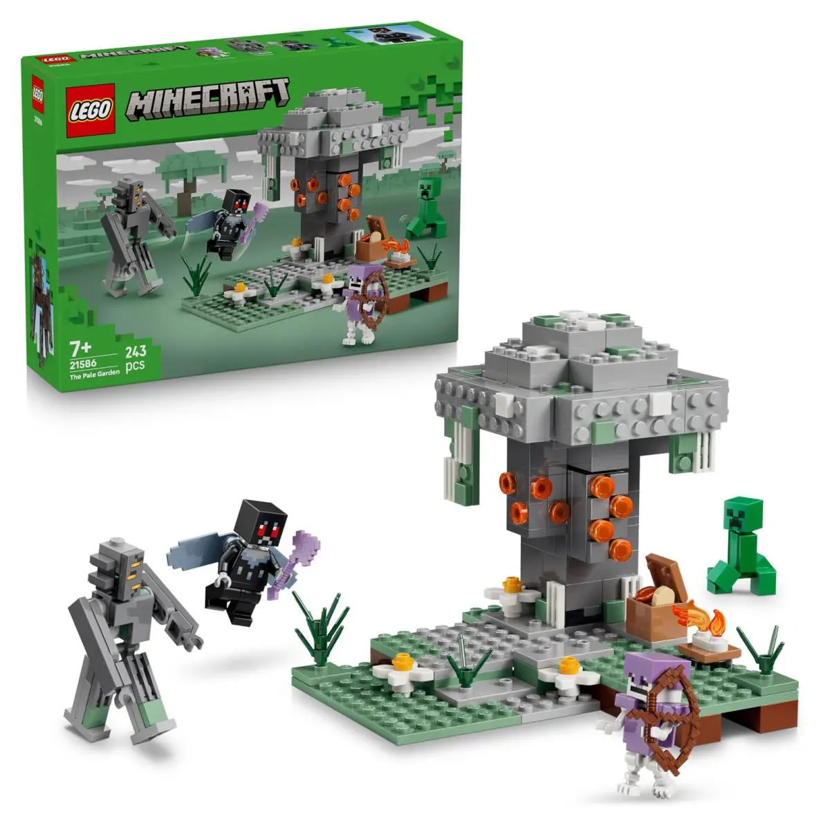 Lego Minecraft The Pale Garden Toy - Miniature Biome W/creaking Minifigure Mot