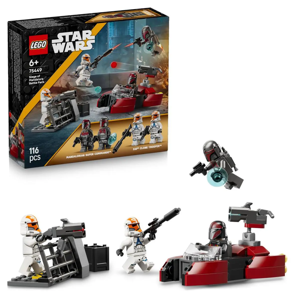 Lego Star Wars 75449 Siege of Mandalore Battle Pack - Action Toy w/ 2 Mandaloria