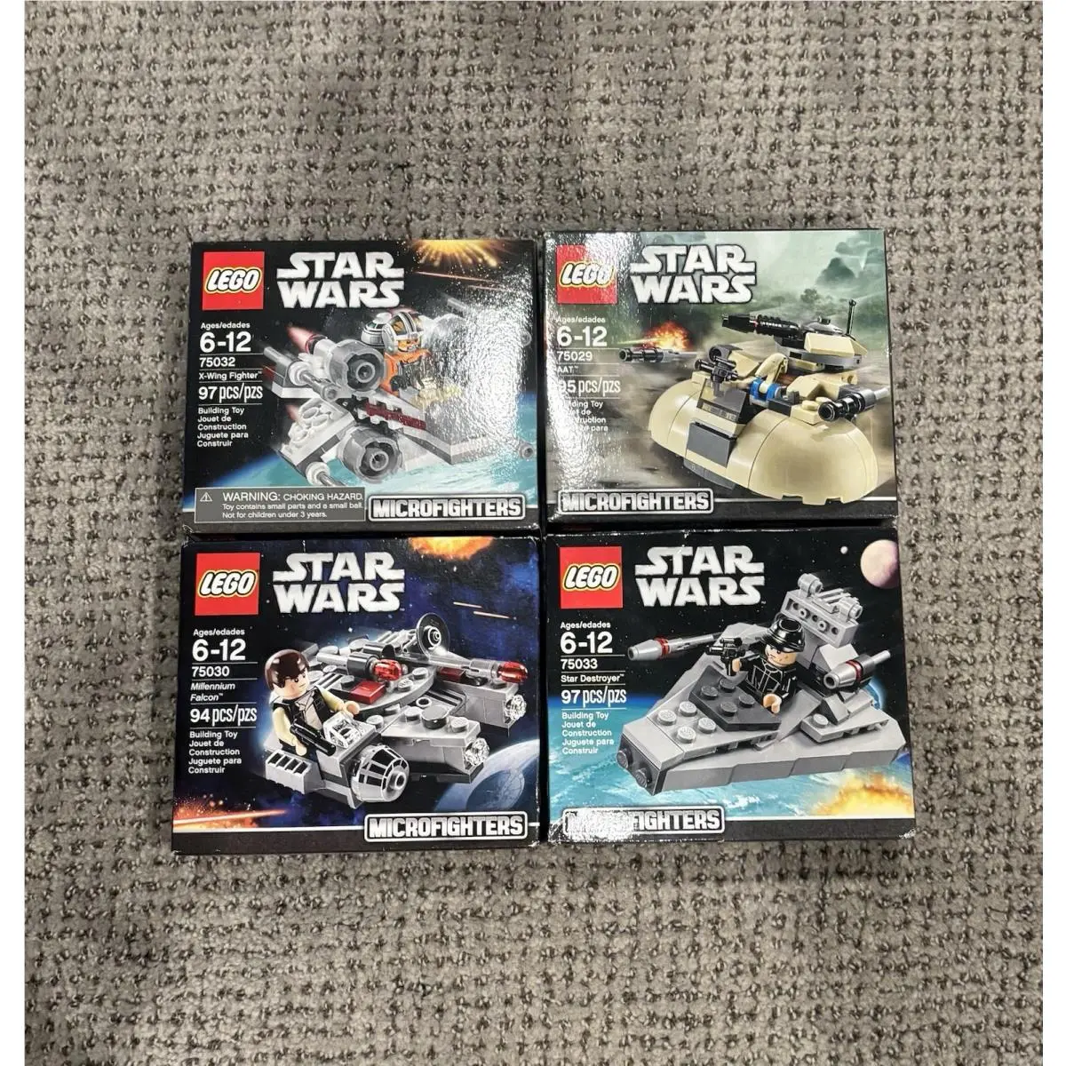 Lego Star Wars Microfighters 4-Set 75029 75030 75032 75033