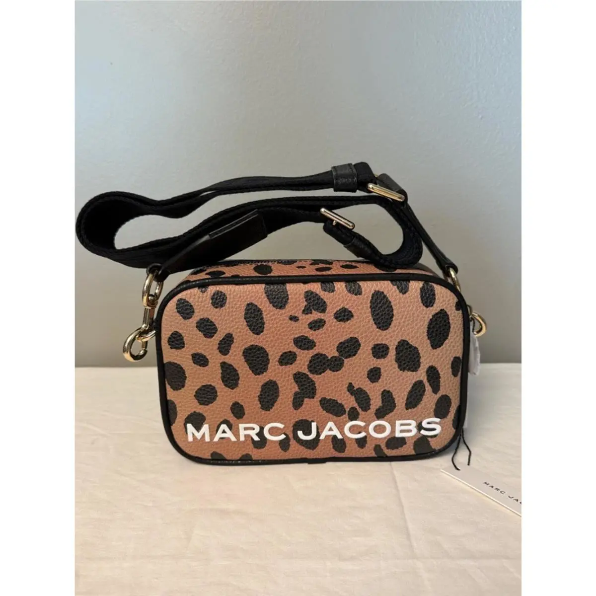 Marc Jacobs Cheetah Camera Bag Bold Flash Leather Crossbody