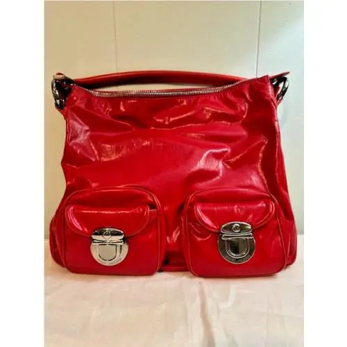 Marc Jacobs Resort 2008 Red Multi-pocket Hobo Bag Vintage Archival Y2K RE08