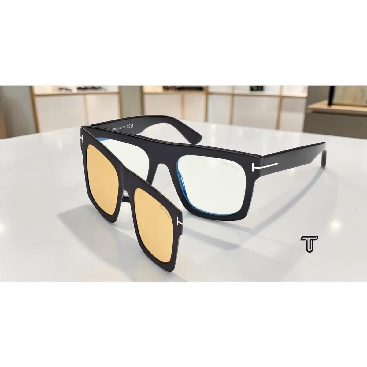 Tom Ford FT6068 B 001 BB Shiny Black 53 mm Men`s Eyeglasses