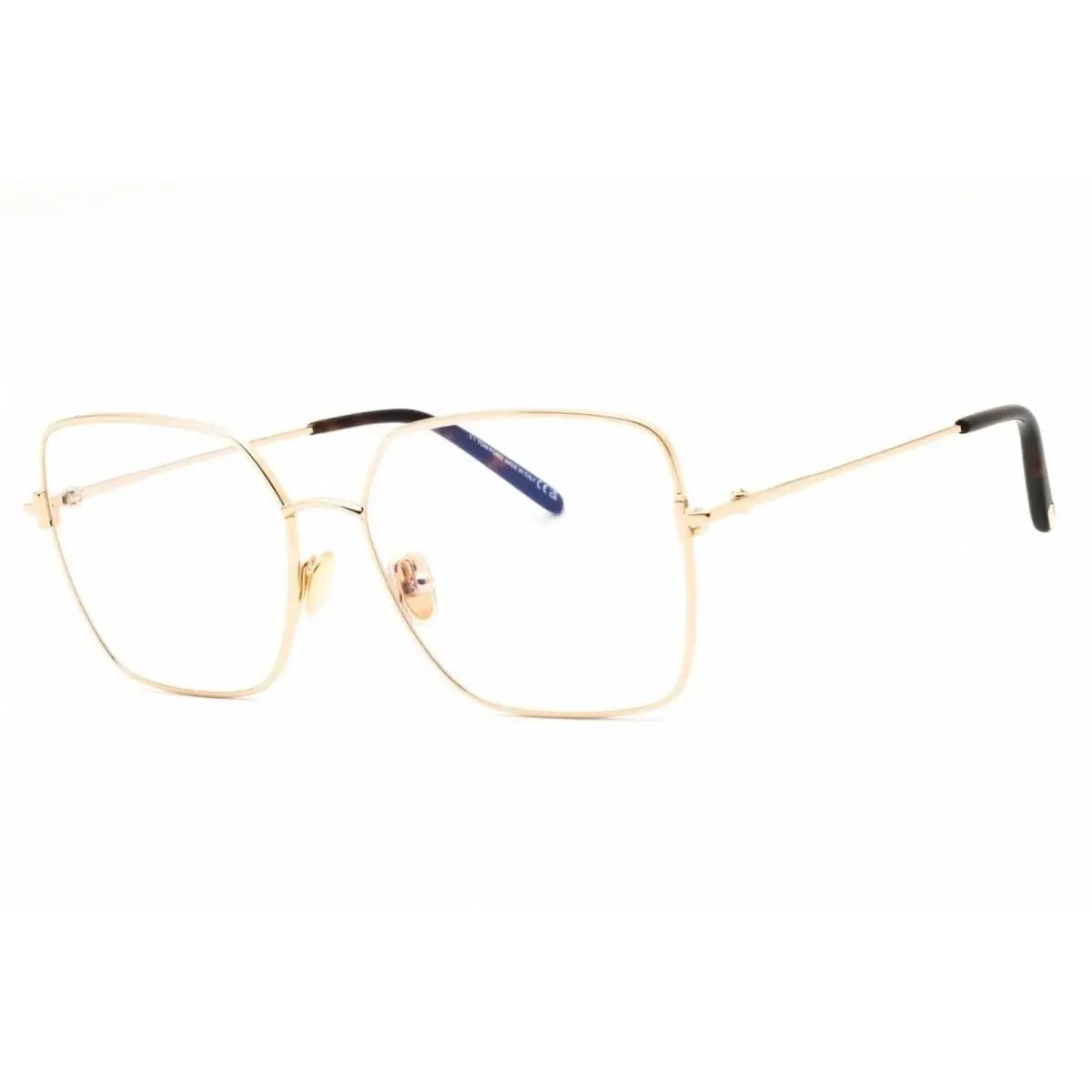 Tom Ford TF5739-B 028 Square Shiny Rose Gold 57 mm Women`s Eyeglasses Frame