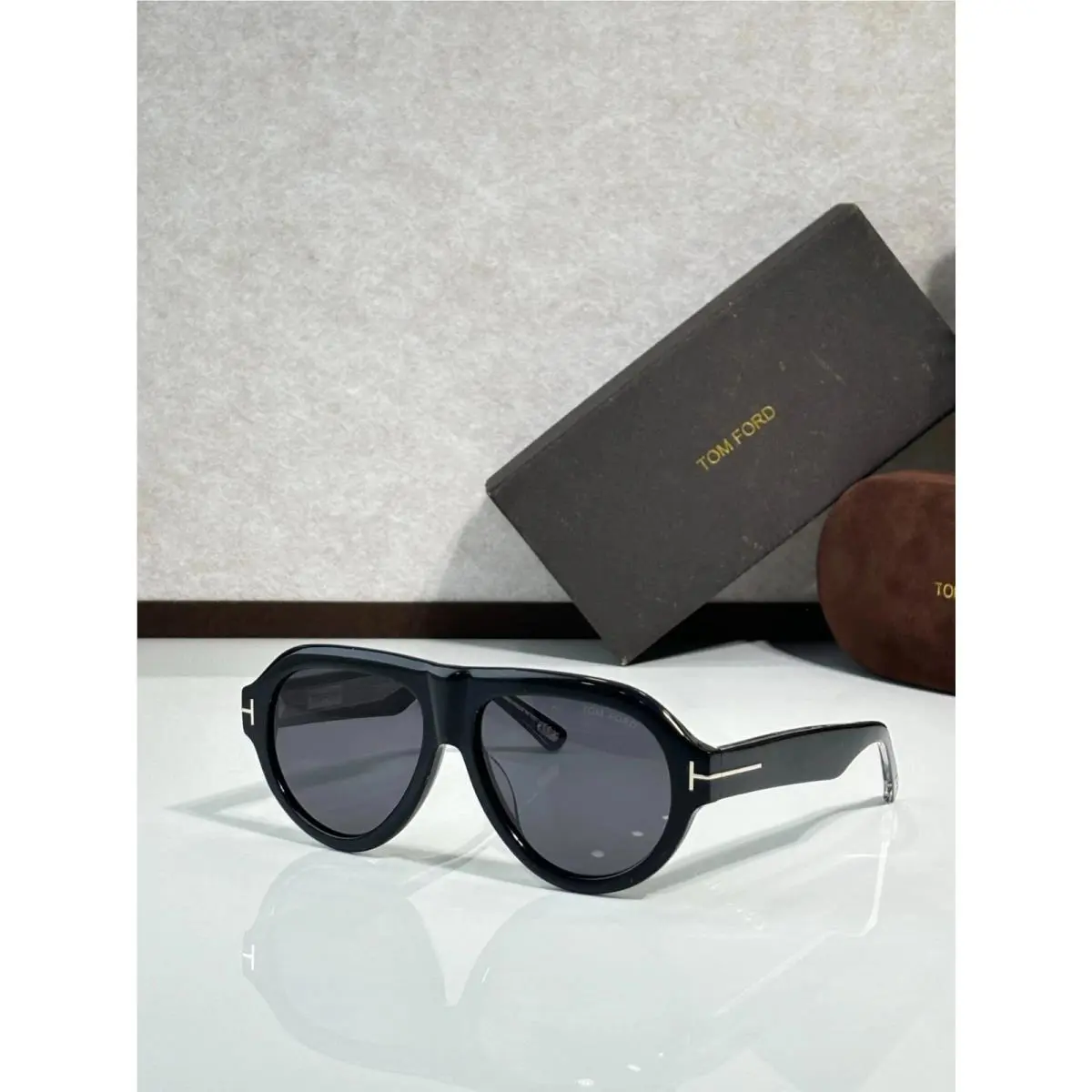 Tom Ford Icon Collection Sunglasses FT1225 Black/gray 59-16-145mm with Case
