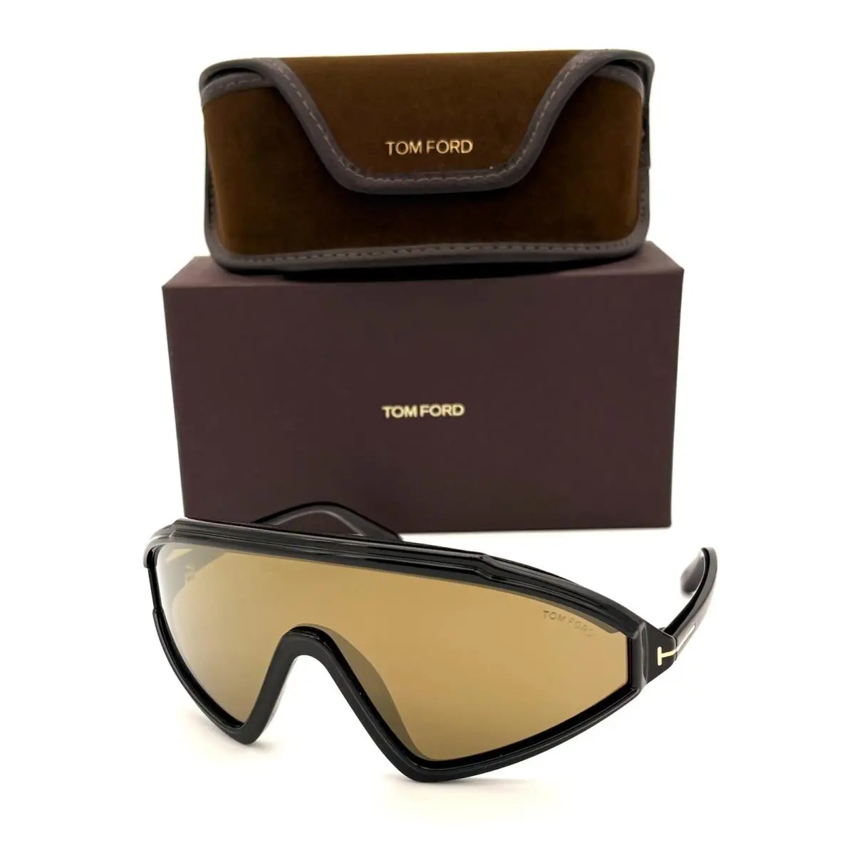 Tom Ford Lorna FT1121 01G Black / Gold Sunglasses