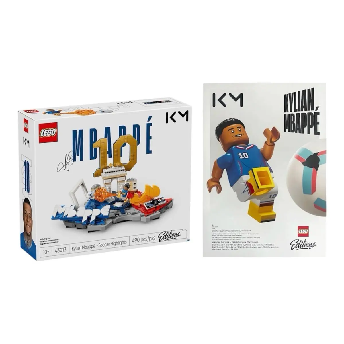 Lego Editions: Kylian Mbappe Soccer Highlights 43013 with Limited Edition Poster