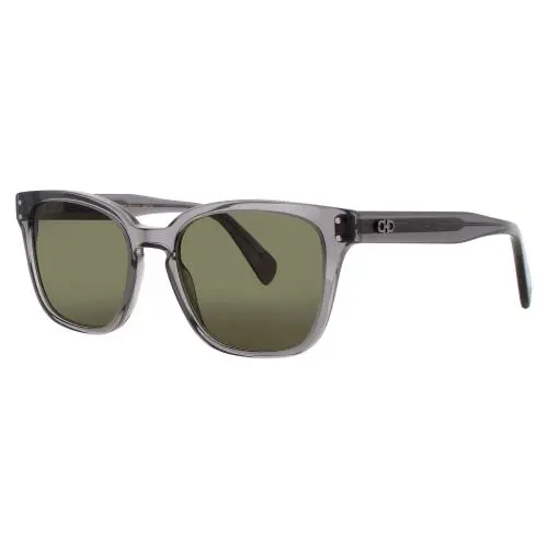 Salvatore Ferragamo SF SF1040SCP 020 Sunglasses Grey Frame Green Lenses 55 mm