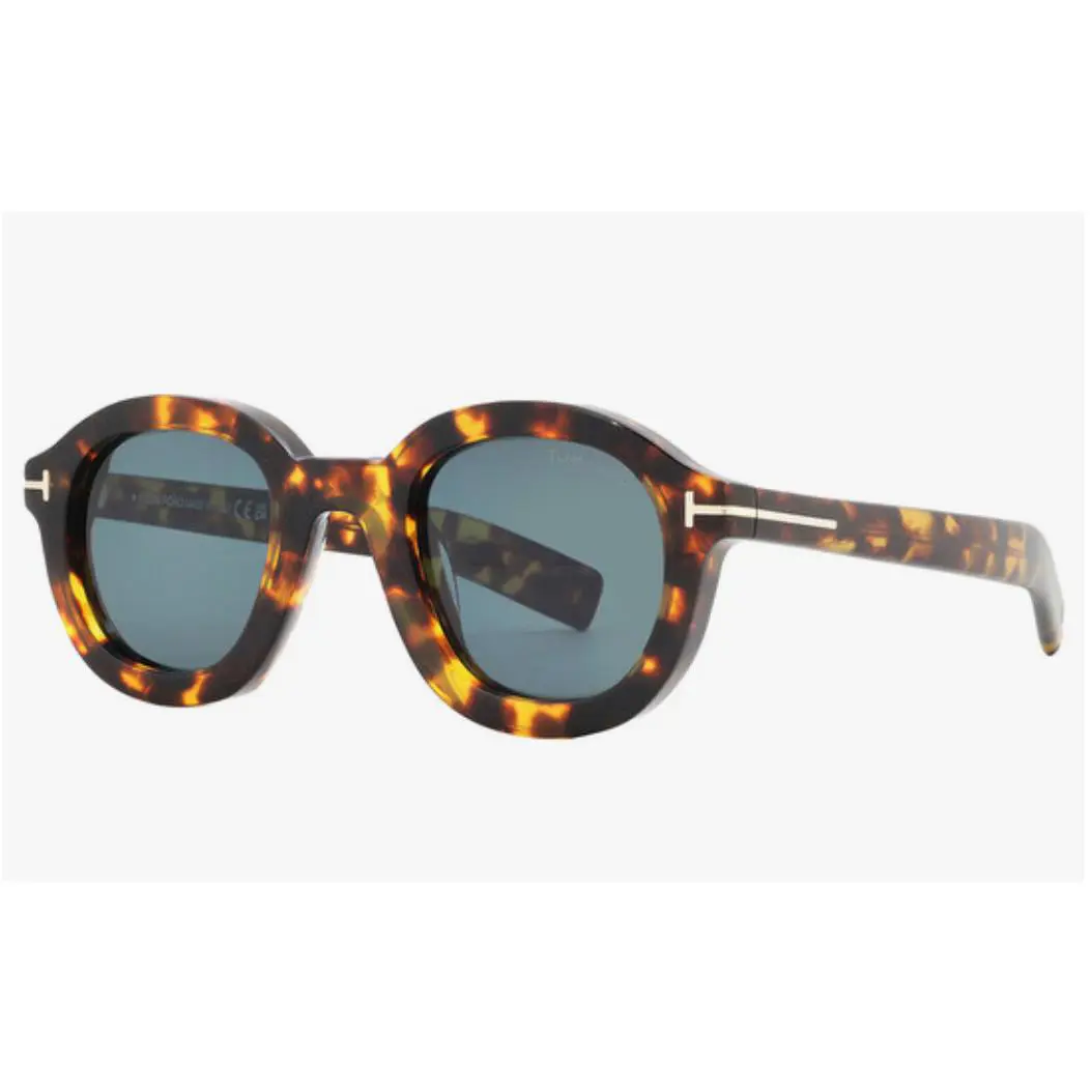 Tom Ford TF 1100 Raffa Sunglasses 52V Havana / Blue Lenses 46