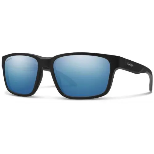 Smith Basecamp Sunglasses-matte Black-chromapop Polarized Blue Mirror Lens