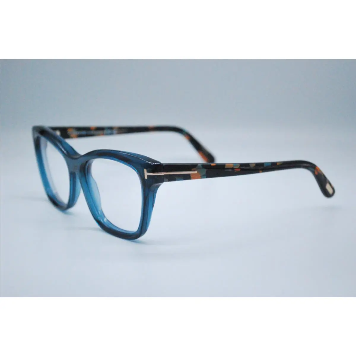 Tom Ford TF 5909-B 092 Shiny Turquoise Eyeglasses Frames 53-18