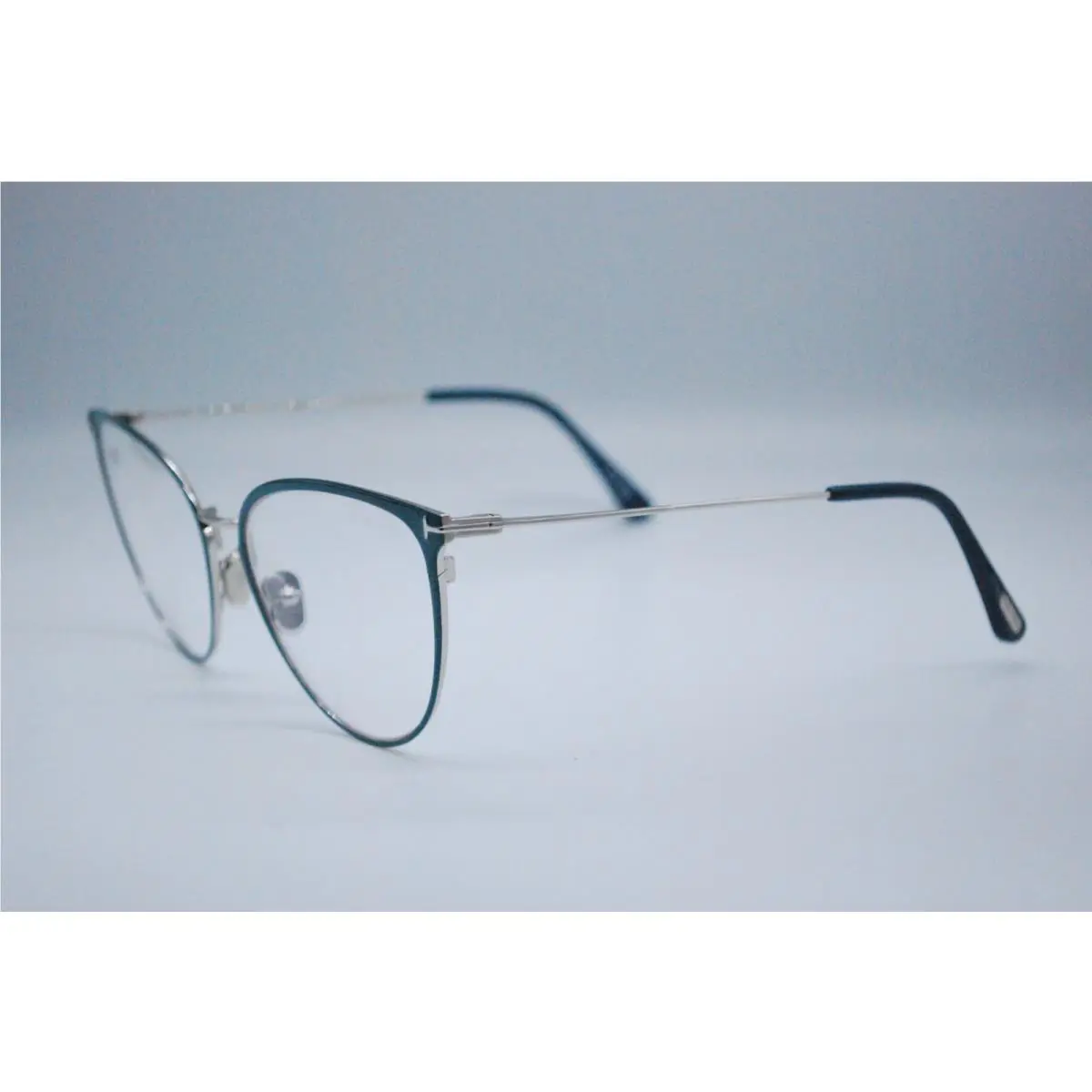 Tom Ford TF 5840-B 087 Turquoise Cat Eye Eyeglasses Frames 56-18