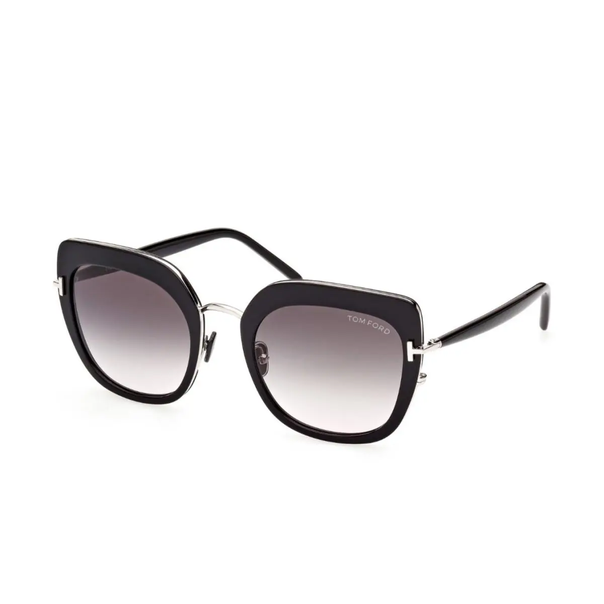 Tom Ford Virginia TF0945 05B Black Smoke Gradient Sunglasses