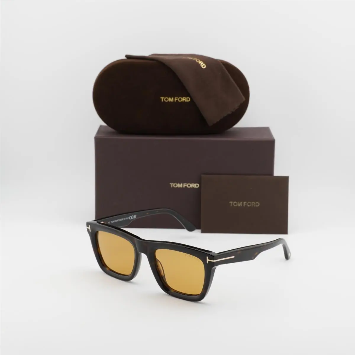 Tom Ford FT1207 52E Dark Havana/brown 52-21-145 Sunglasses