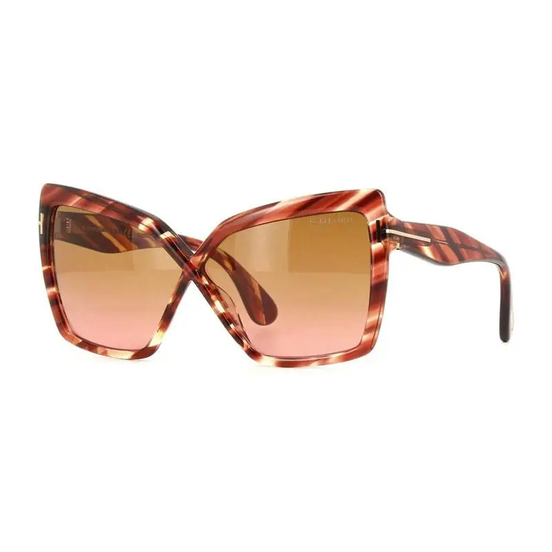Tom Ford FT1195 54F Red Havana/brown Gradient 63-06-140 Sunglasses