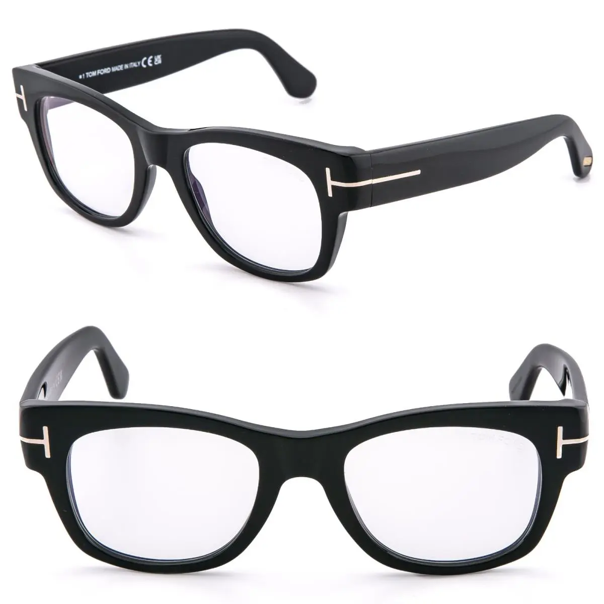 Tom Ford TF5040B 001 Black Blue Block Optical Style Unisex Eyeglass 5040 FT5040B