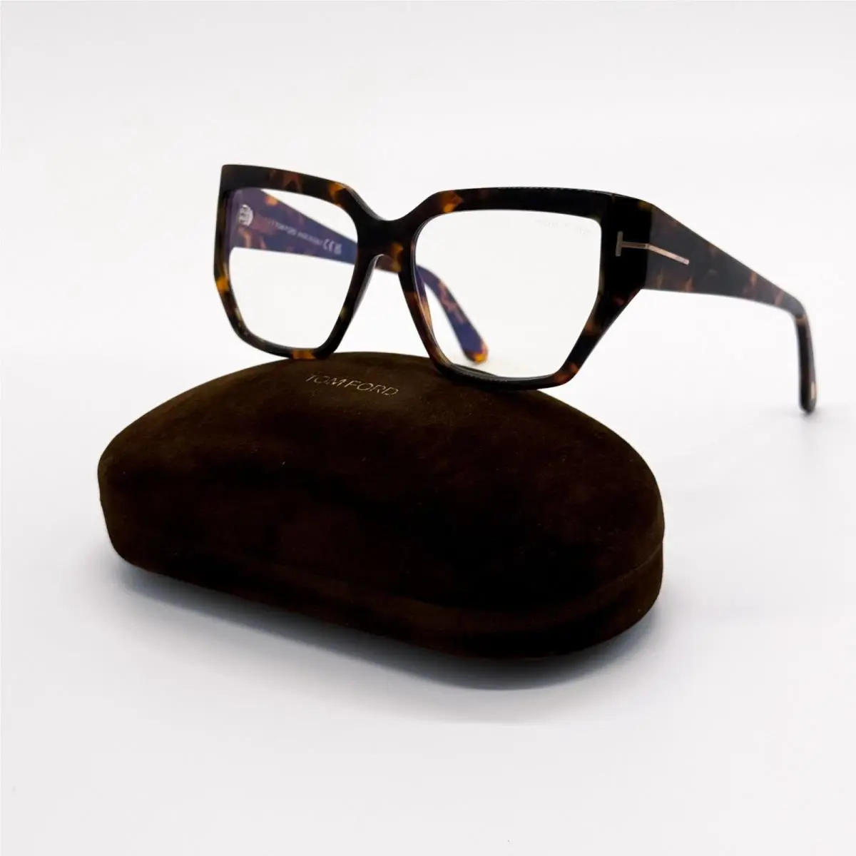 Tom Ford Eyeglasses TF5951 052 Cat Eye Havana Women FT5951 052 Eyewear