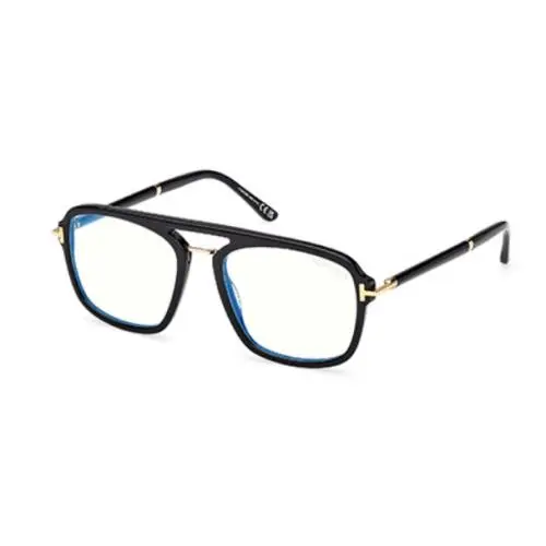 Tom Ford FT6086 B 001 Shiny Black Square Men`s Eyeglasses