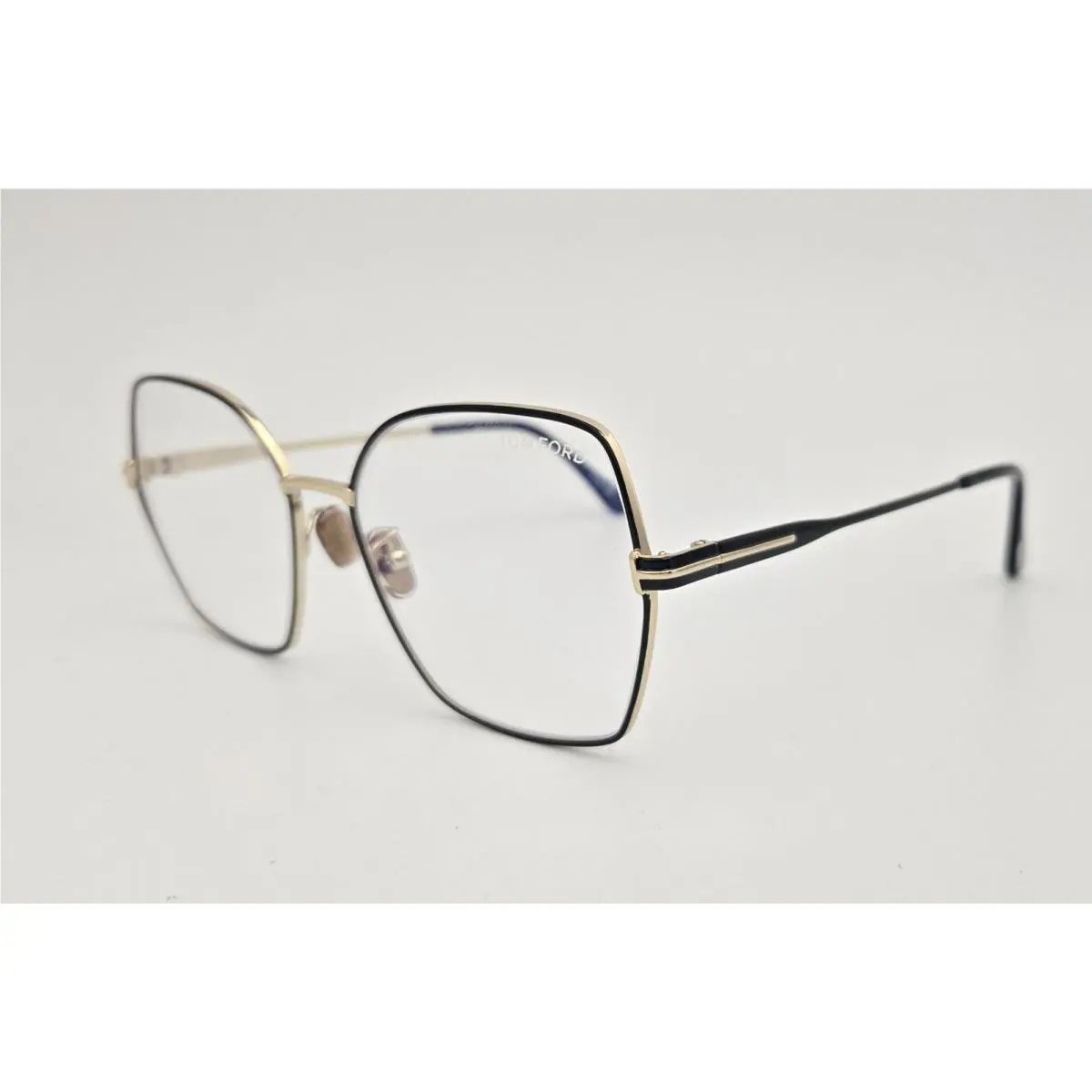 Tom Ford Eyeglasses TF 5876-B Color 032 Black Gold Size 56 Large