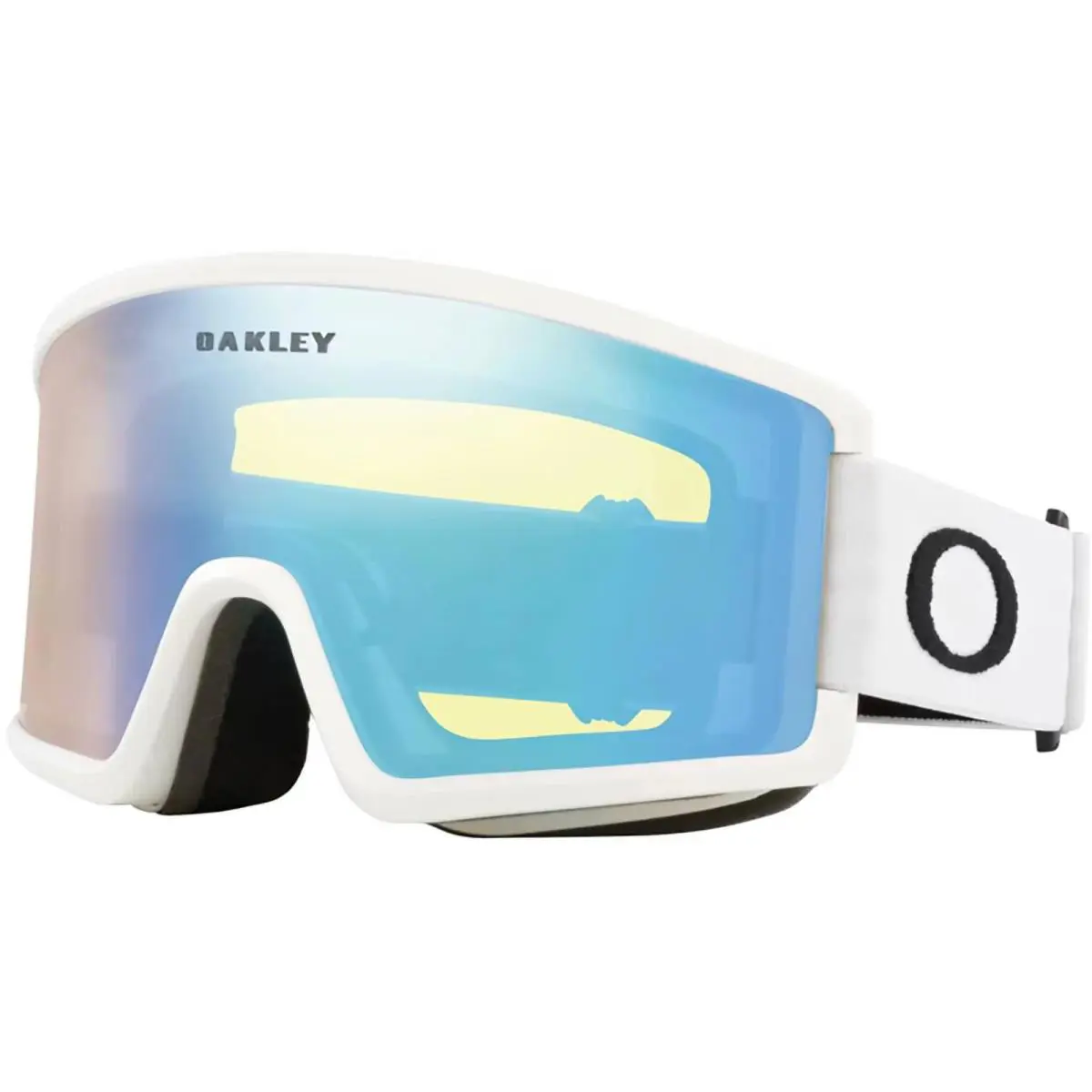 Adult Target Line M Snow Matte White/hi Yellow One Size Goggles by Oakley