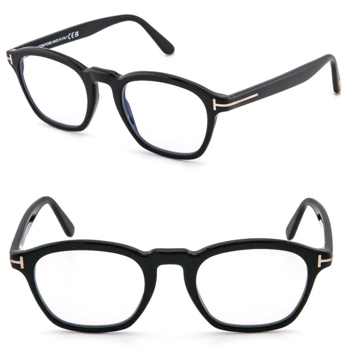 Tom Ford TF5821B 001 Black Blue Light Block Optical Style Eyeglass 5821 FT5821B